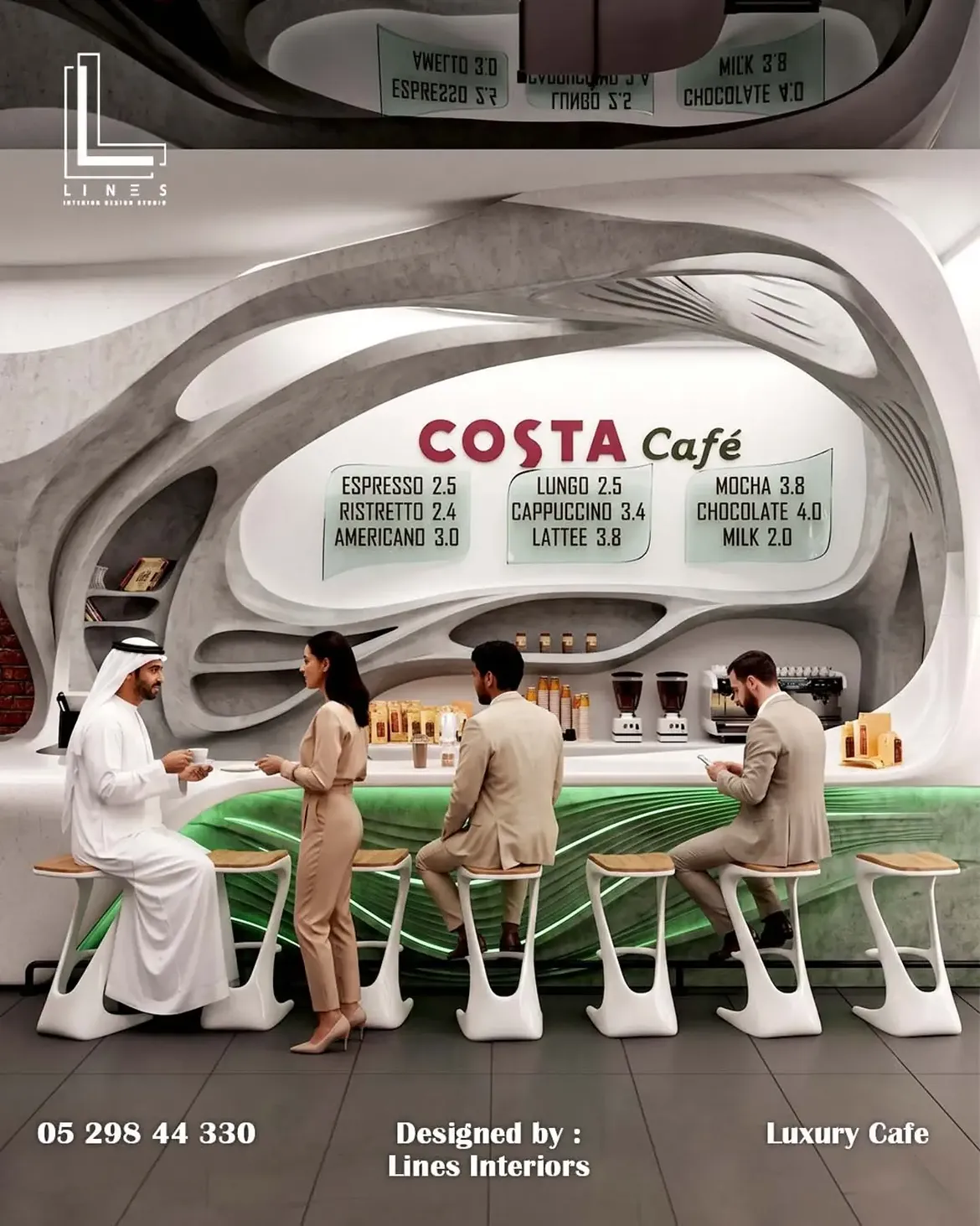 Costa Café — Menu Bar