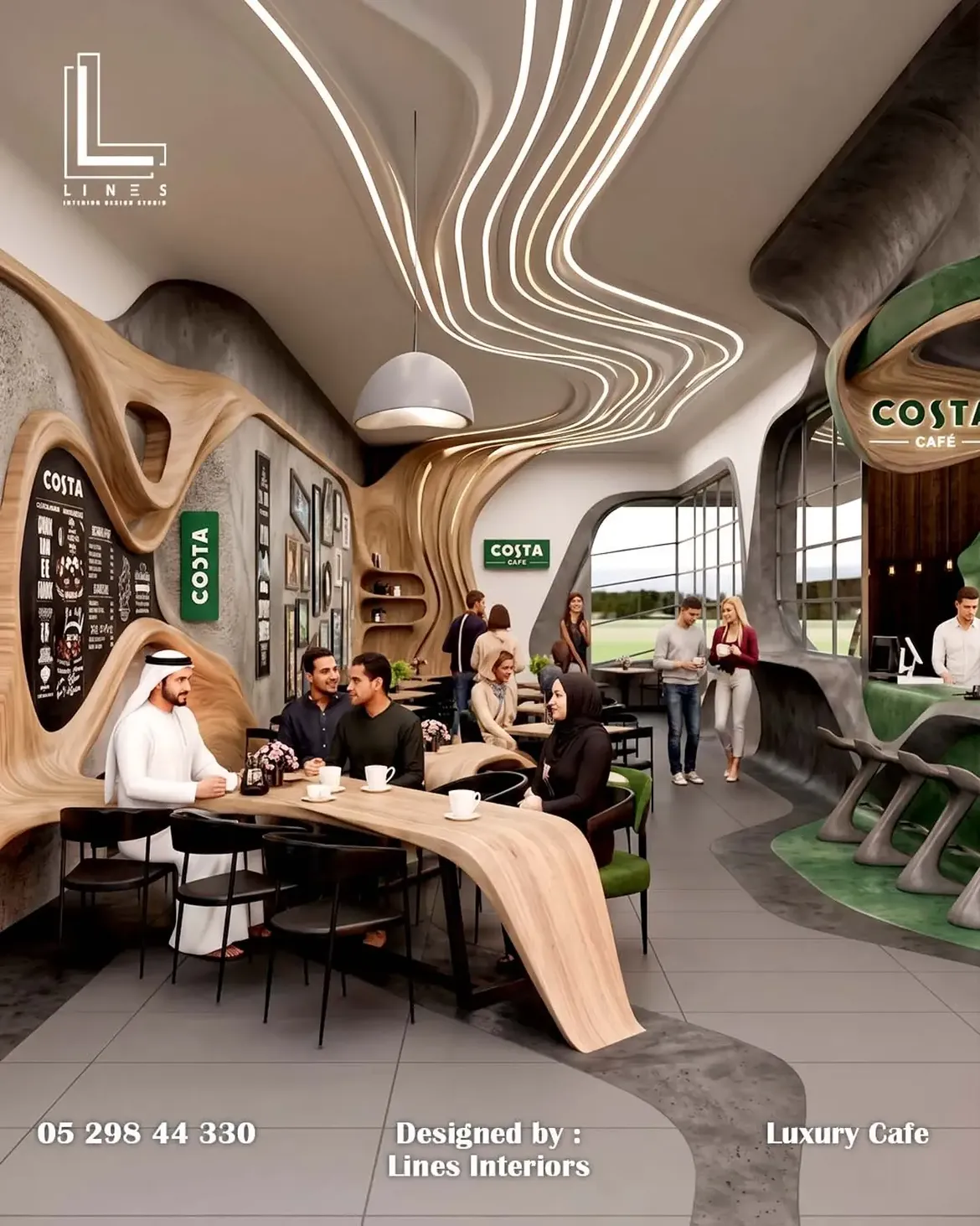 Costa Café — Organic Wood